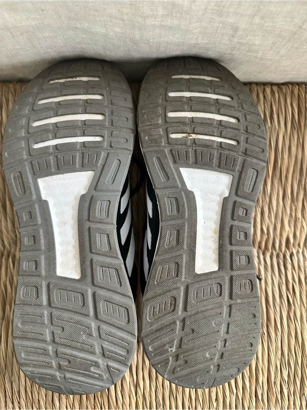 adidas Women’s Black and White Lace-Up Athletic Sneakers - Picture 7 of 7